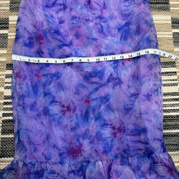 Buddy Love Dayton Strapless Maxi Dress Mermaid Ripple Purple Size XS - Picture 11 of 12